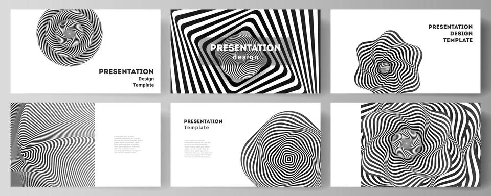 The minimalistic abstract vector layout of the presentation slides design Illustrazione stock