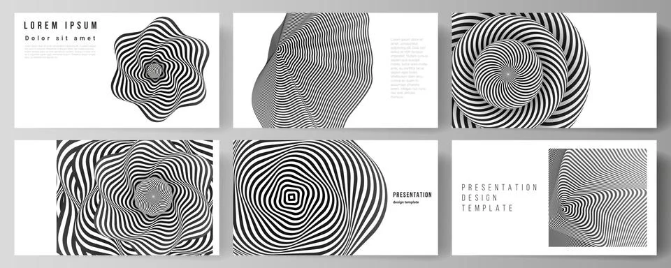 The minimalistic abstract vector layout of the presentation slides design Illustrazione stock