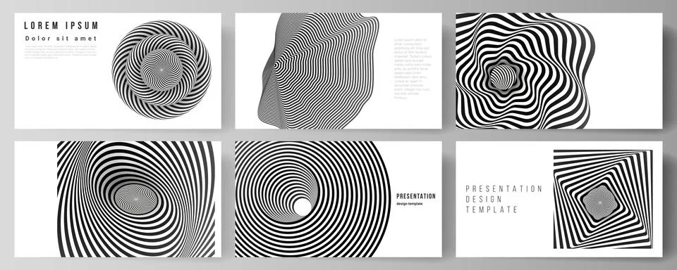 The minimalistic abstract vector layout of the presentation slides design Illustrazione stock
