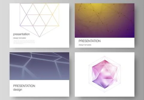 The minimalistic abstract vector layout of the presentation slides design Stock Illustration