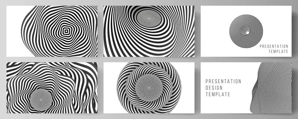 The minimalistic abstract vector layout of the presentation slides design Illustrazione stock