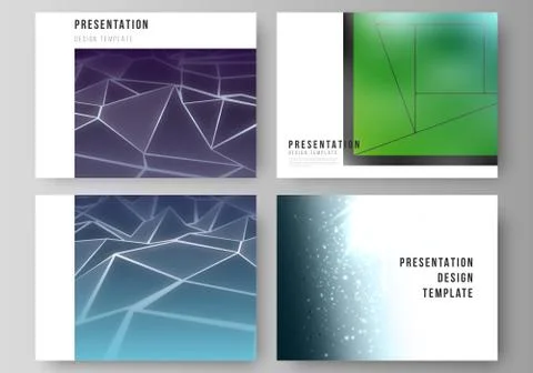 The minimalistic abstract vector layout of the presentation slides design Stock Illustration