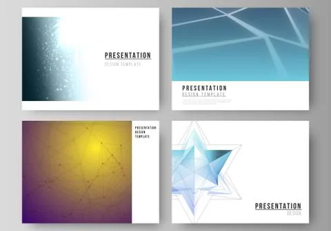 The minimalistic abstract vector layout of the presentation slides design Stock Illustration
