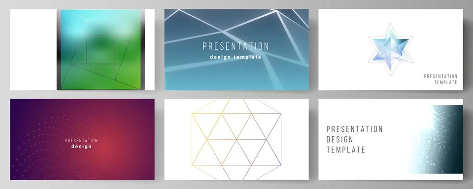 The minimalistic abstract vector layout of the presentation slides design Stock Illustration
