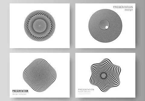 The minimalistic abstract vector layout of the presentation slides design Stock Illustration