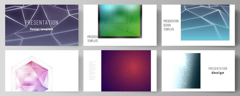 The minimalistic abstract vector layout of the presentation slides design Stock Illustration