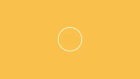 Minimalistic Abstract Yellow Background with Central White Circle Focused A.. Video stock 341926651