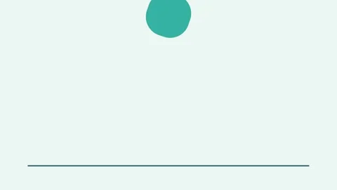 Minimalistic Animated Sequence with Geometric Shapes and Green Circle Stock Footage 341926997
