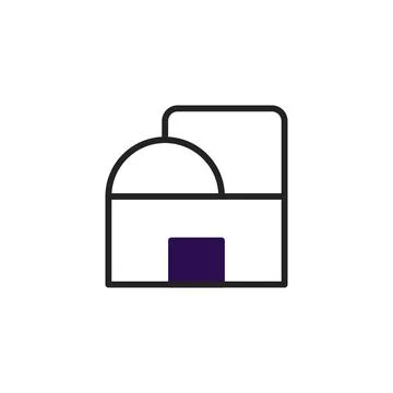 Minimalistic architectural concept featuring geometric shapes and clean lin.. Ilustración de archivo
