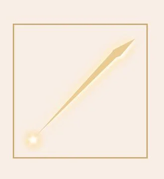 Minimalistic arrow pointing neutral background clean perspective illustrated Stock Illustration