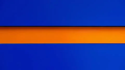 Minimalistic background with bold contrast of deep blue and vivid orange Stock Photos