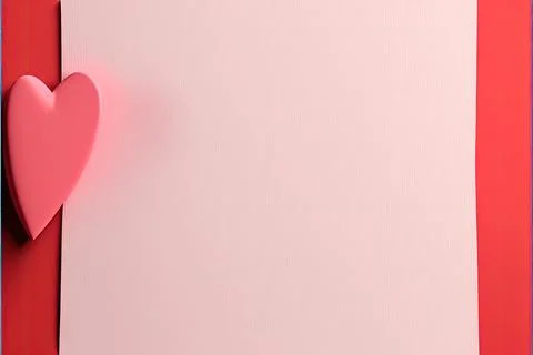 Minimalistic background, mock up, hearts on image, valentine's day themed Stock Illustration