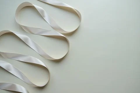 Minimalistic background with ribbon Stock Photos