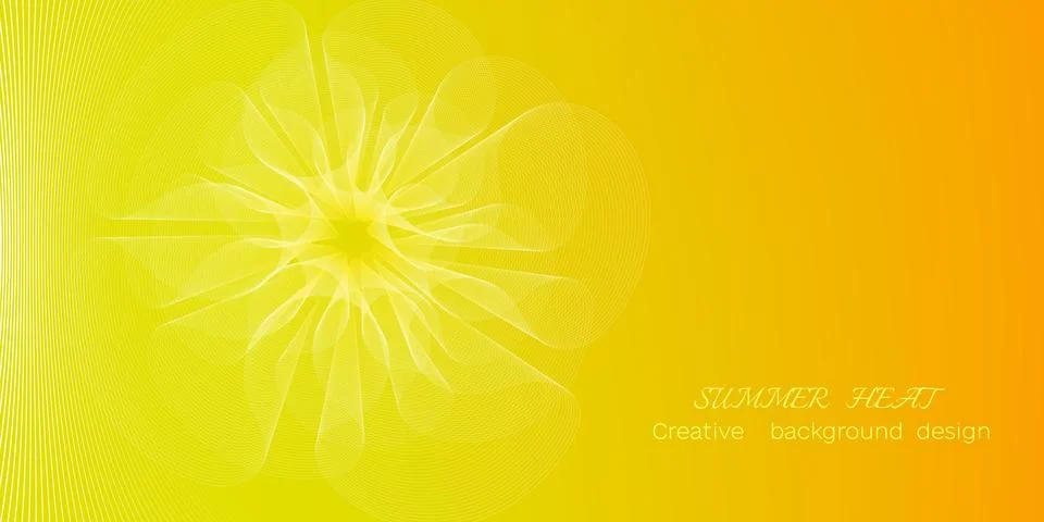 Minimalistic background with subtle waves and flower shape. Futuristic tech.. Stock Illustration