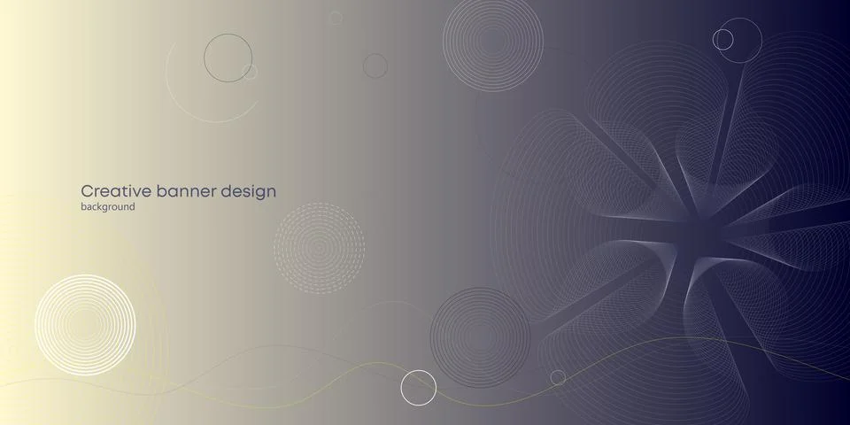 Minimalistic background with subtle waves. Design element with harmonious moving Stock Illustration