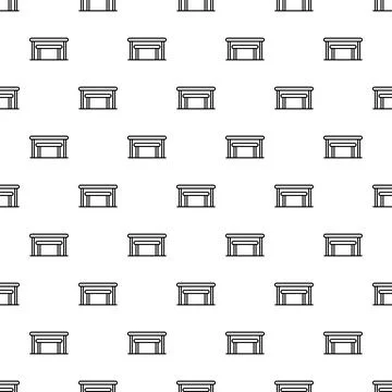Minimalistic bench seamless pattern design background Stockillustratie