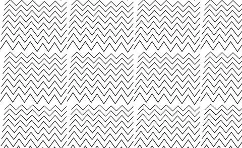 Minimalistic Black and White Zigzag Checkmark Seamless Pattern for Trendy Stock Illustration