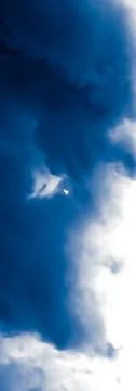 Minimalistic blue cloudy background as abstract backdrop, minimal design and Stock Photos