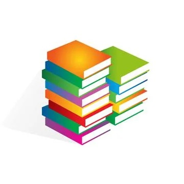 Minimalistic book cover. Vector logo. Educational Portal. The symbol of Stock Illustration