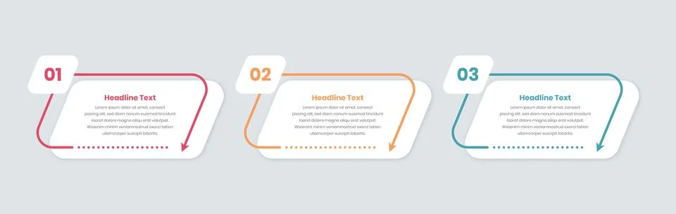 Minimalistic business steps or process overview infographic layout design w.. 스톡 일러스트
