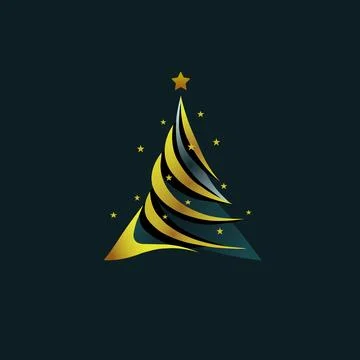 Minimalistic Christmas tree Stock Illustration