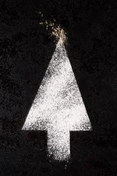 Minimalistic christmas tree. Stock Photos