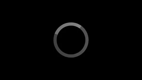 A minimalistic circular loading design element Stock-Footage 285927725