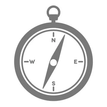 Minimalistic compass Stock Illustration