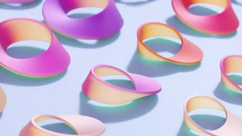 Minimalistic Conceptual Abstract 3D render animation Stock Footage 169447577