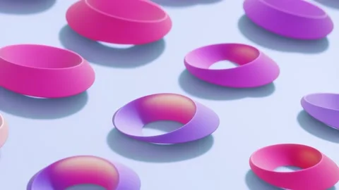 Minimalistic Conceptual Abstract 3D render animation Stock Footage 169447624