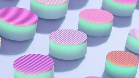 Minimalistic Conceptual Abstract 3D render animation Stock Footage 169447631