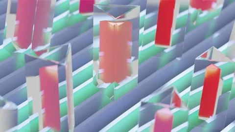 Minimalistic Conceptual Abstract 3D render animation Stock Footage 169447982