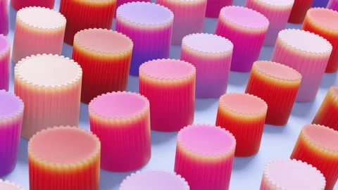 Minimalistic Conceptual Abstract 3D render animation Stock Footage 169504625