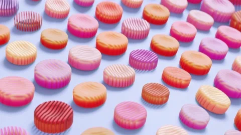 Minimalistic Conceptual Abstract 3D render animation Stock Footage 169504636