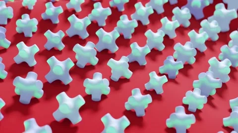 Minimalistic Conceptual Abstract 3D render animation Stock Footage 169506483