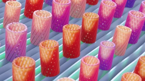 Minimalistic Conceptual Abstract 3D render animation Stock Footage 169506540