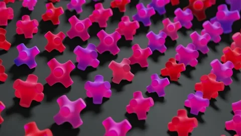 Minimalistic Conceptual Abstract 3D render animation Stock Footage 169506639