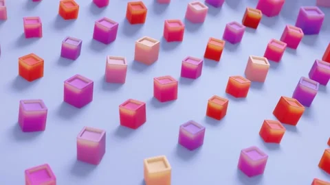 Minimalistic Conceptual Abstract 3D render animation Stock Footage 169580807