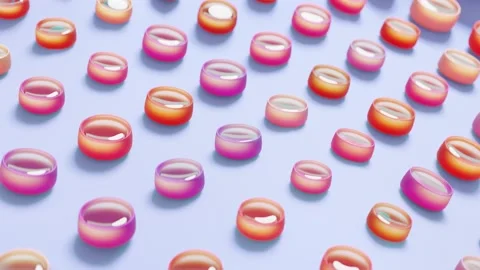 Minimalistic Conceptual Abstract 3D render animation Stock Footage 169580811