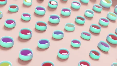 Minimalistic Conceptual Abstract 3D render animation Stock Footage 169580896