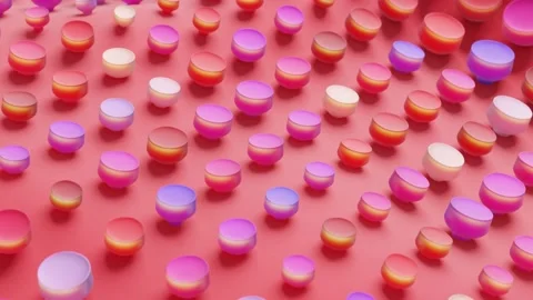 Minimalistic Conceptual Abstract 3D render animation Stock Footage 169580940