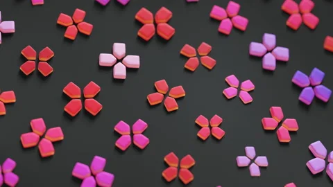 Minimalistic Conceptual Abstract 3D render animation Stock Footage 169644415