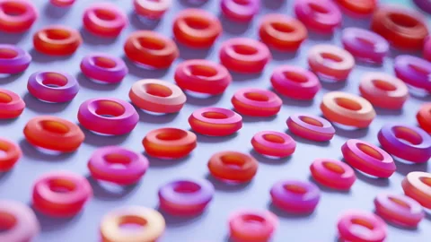 Minimalistic Conceptual Abstract 3D render animation Stock Footage 169644457