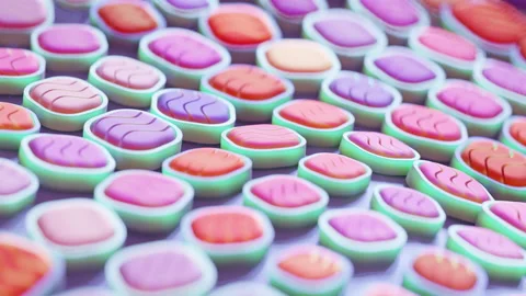 Minimalistic Conceptual Abstract 3D render animation Stock Footage 169644543