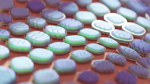 Minimalistic Conceptual Abstract 3D render animation Stock Footage 169644557