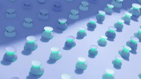 Minimalistic Conceptual Abstract 3D render animation Stock Footage 169704282