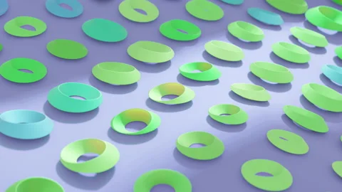 Minimalistic Conceptual Abstract 3D render animation Stock Footage 169704313