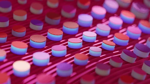 Minimalistic Conceptual Abstract 3D render animation Stock Footage 169704489