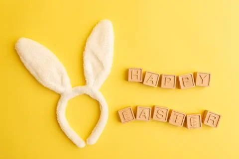 Minimalistic creative Easter concept Stock Photos