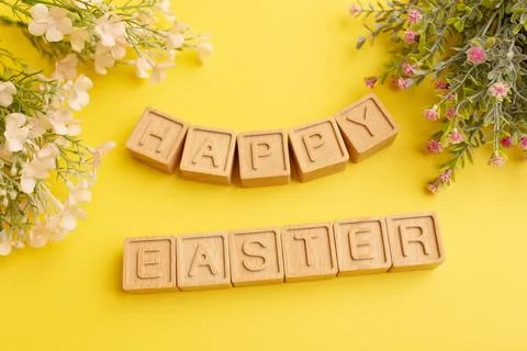 Minimalistic creative Easter concept Stock Photos
